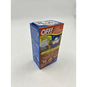 VINTAGE DISCONTINUED OFF Mosquito Lamp Lantern Anti Mosquito 3 Refills Recharges